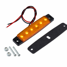 Afbeelding in Gallery-weergave laden, Zijmarkeringslamp Oranje – 6 LED – 24V