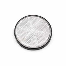 Afbeelding in Gallery-weergave laden, Reflector Rond Wit – Ø56 mm – Plakrand