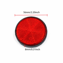 Afbeelding in Gallery-weergave laden, Reflector Rond Rood – Ø56 mm – Plakrand