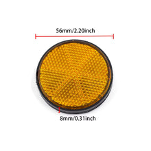 Afbeelding in Gallery-weergave laden, Reflector Rond Oranje – Ø56 mm – Plakrand