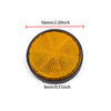Reflector Rond Oranje – Ø56 mm – Plakrand