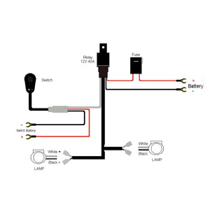 Kabelset T.B.V Led bar/ Lamp